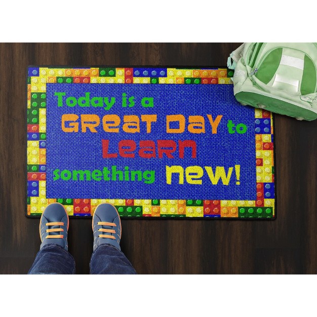 Flagship Carpets Great Day To Learn Something New Welcome Mat 2 x27 X 3 x27