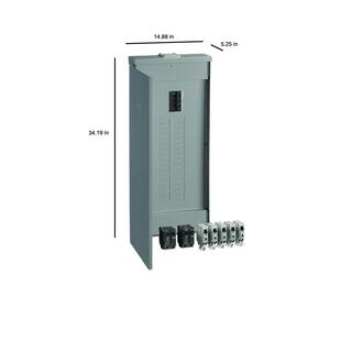 GE PowerMark Gold 200 Amp 32-Space 40-Circuit Outdoor Main Breaker Value Kit Includes Select Circuit Breakers TM3220RCUAF4K