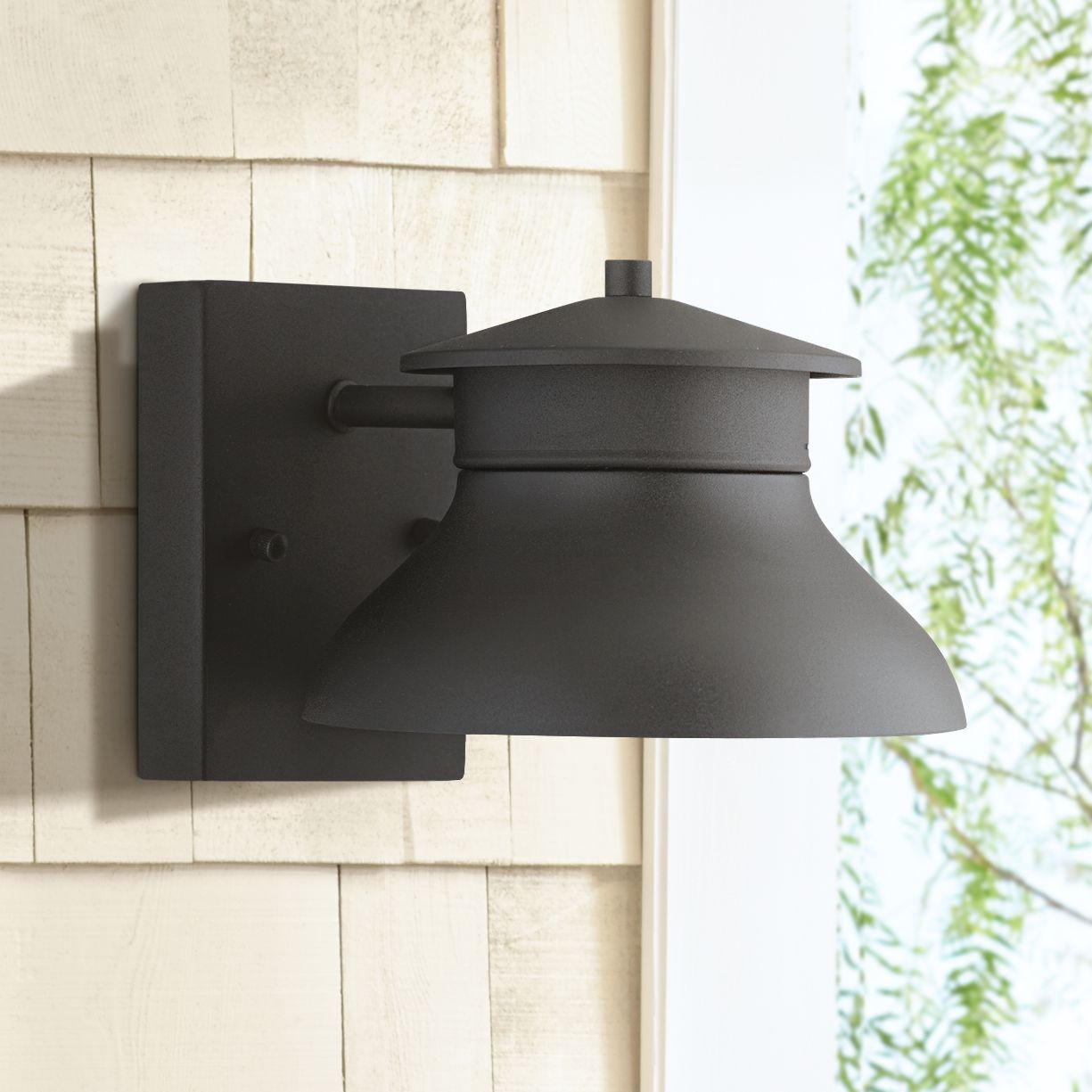 John Timberland Danbury 5" High Black Dark Sky Led Outdoor Wall Light