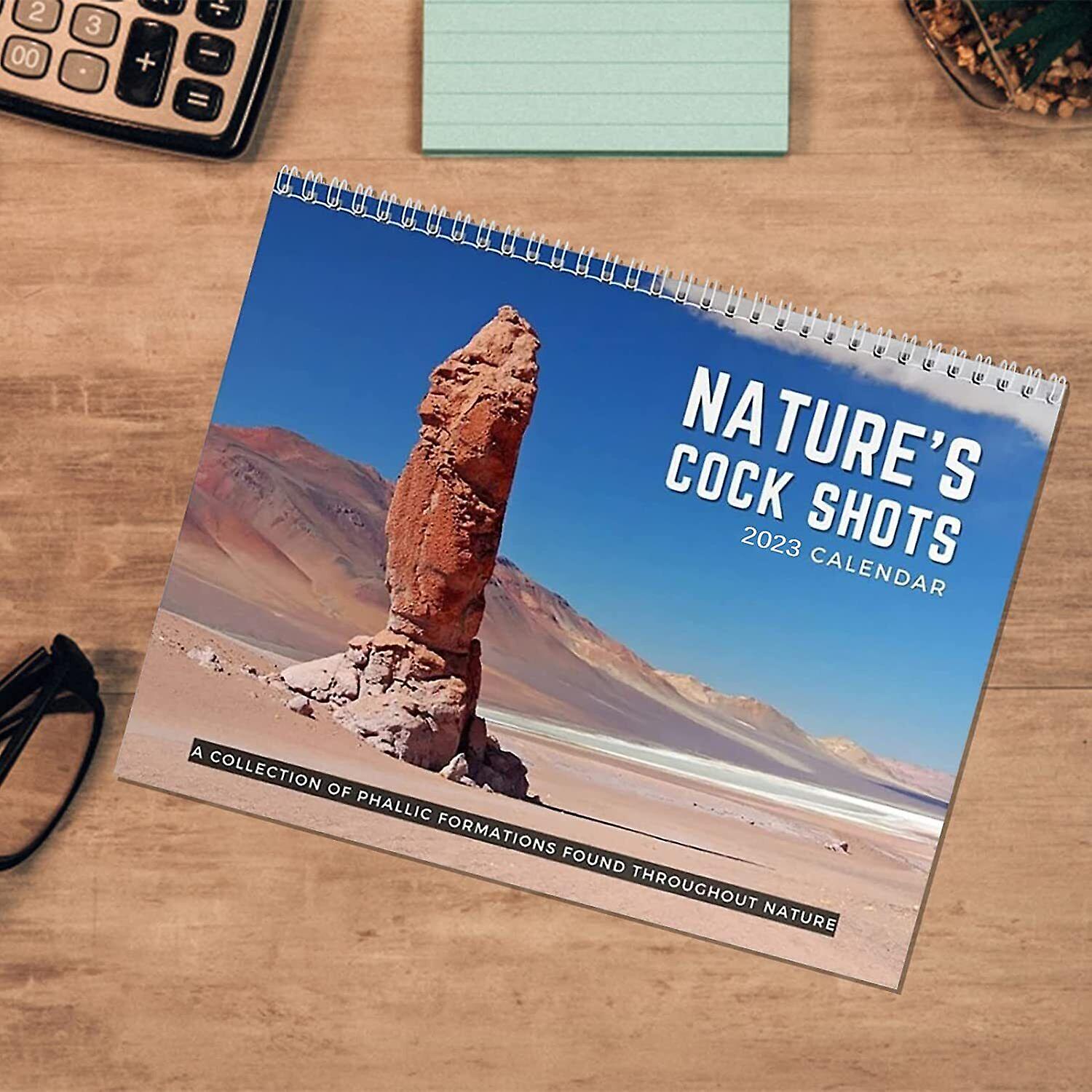 Nature Cock Shots 2023 Calendar Funny Christmas Gift Natural Scenery Calendar