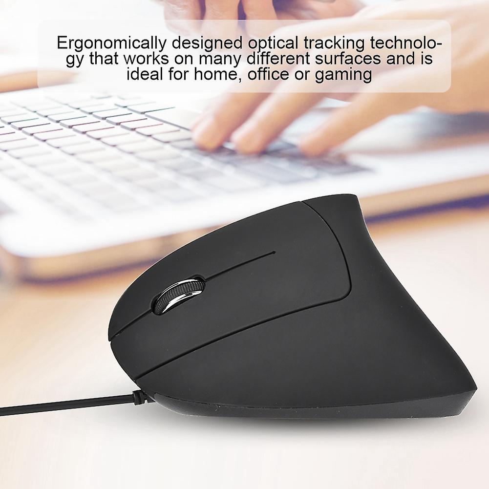 Usb Wired Left Hand Vertical Mouse Ergonomic Gaming Mouse Wrist Healthy Mouse