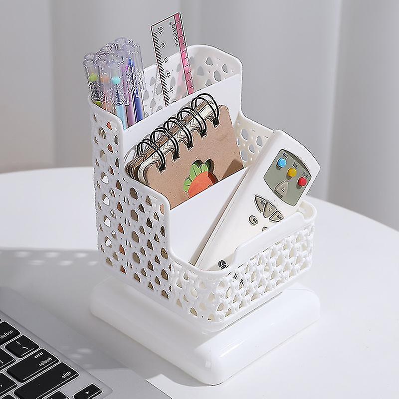 Miman School Stationery Makeup Organizer Desktop Storage Box Container For Cosmetics Stationery Plastic Organizer School Office Supply