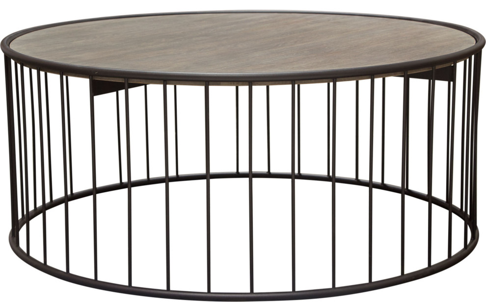 Gibson Cocktail Table   Industrial   Coffee Tables   by HedgeApple  Houzz