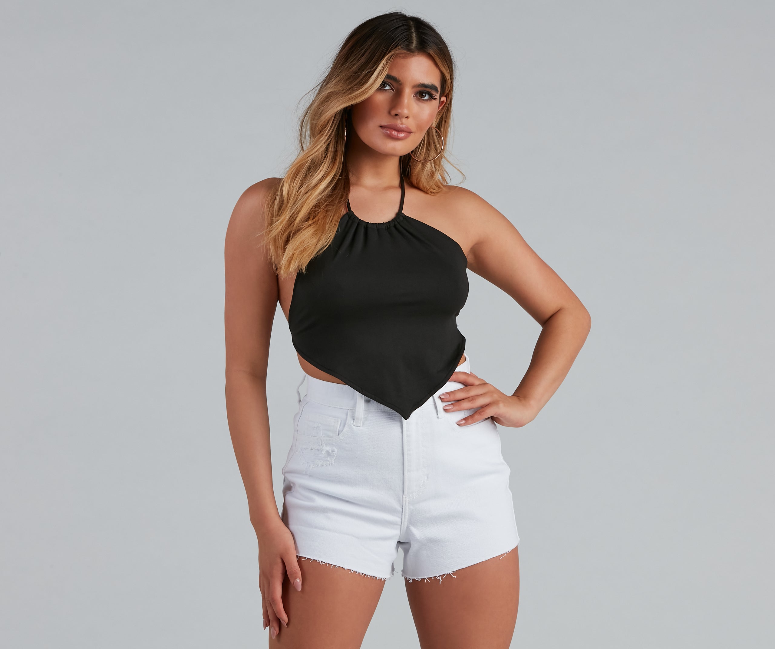 So Hawt Halter Crop Top