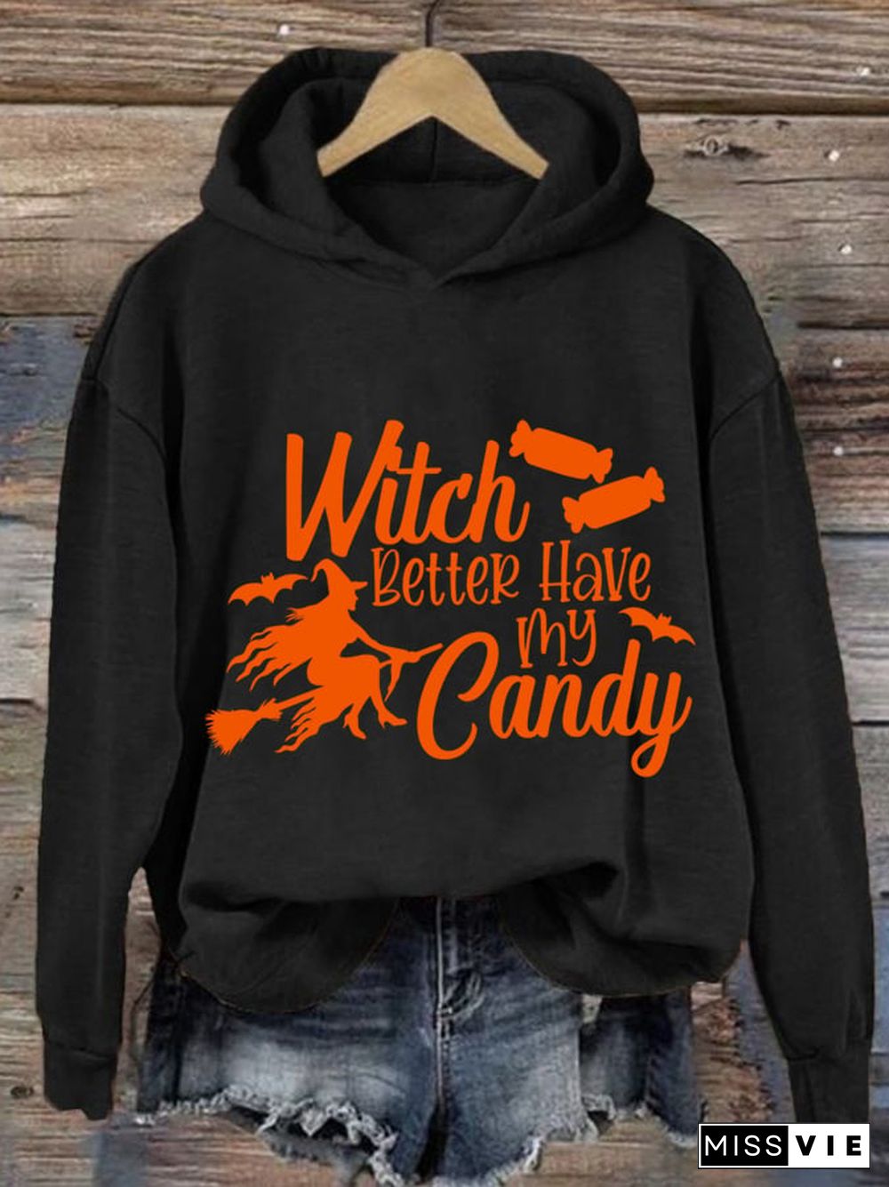 Women'S Witch Better Have My Candy Halloween Print Casual Hoodie