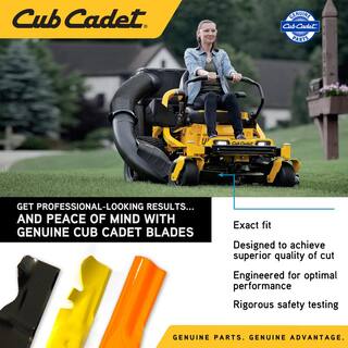 Cub Cadet Original Equipment Low Lift Sand Blade Set for Select 50 in. Riding Mowers with 6-Point Star OE# 942-05052 742-05052 490-110-C182