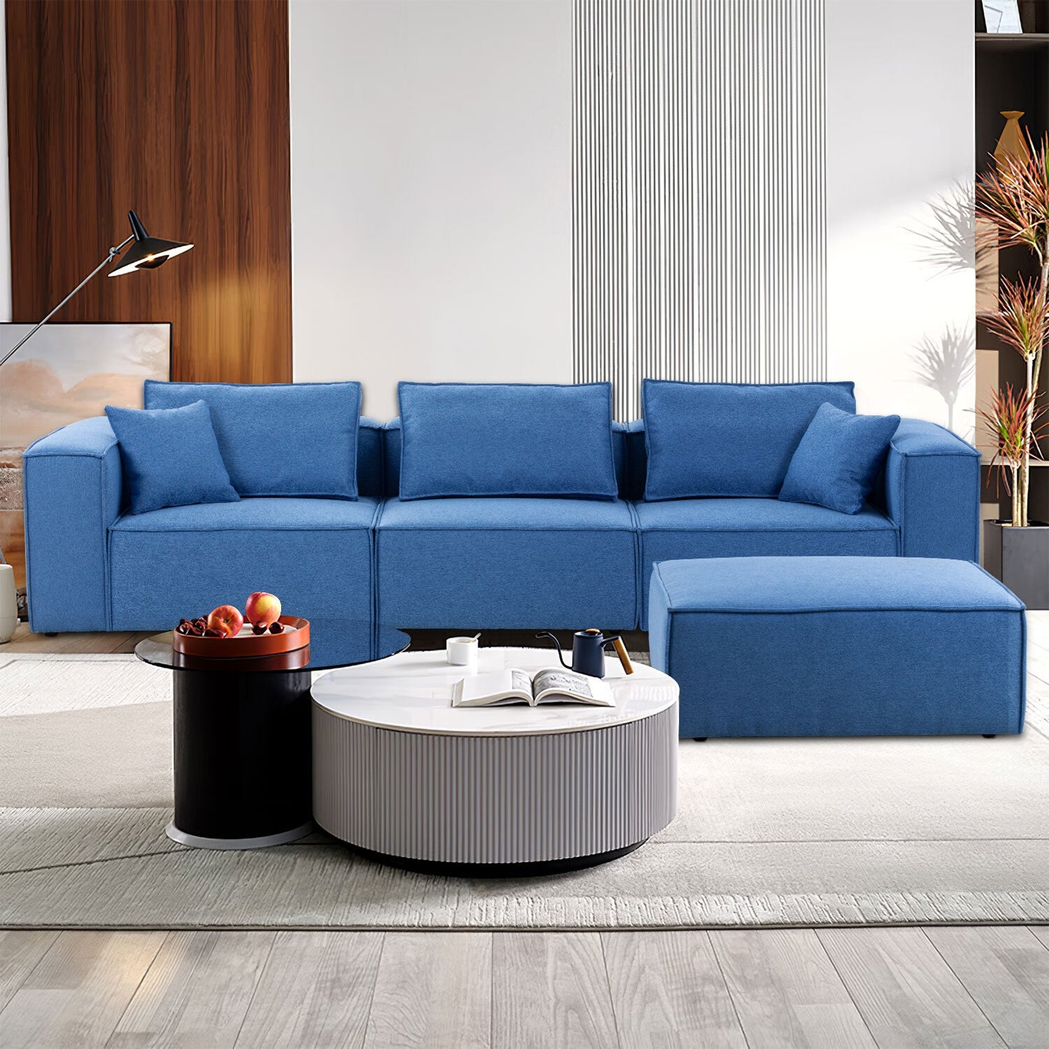 Williamspace Modern Upholstered Sectional Sofa for Living Room