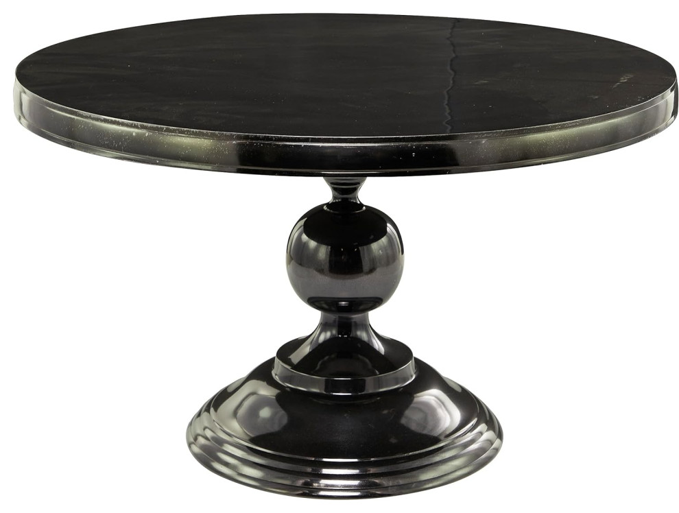 Modern Coffee Table  Aluminum Frame With Round Accent  Black Gunmetal Gray   Modern   Coffee Tables   by Decor Love  Houzz