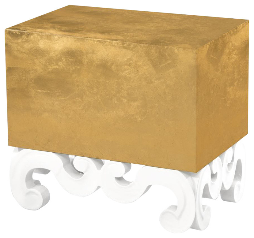 Monterey Scroll Side Table   Contemporary   Side Tables And End Tables   by Innova Luxury Group  Houzz