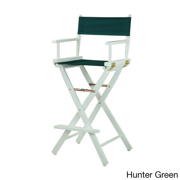 White Frame 30-inch Director's Chair