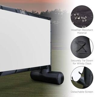 Kodak Inflatable Projector Screen 14.5 ft. Blow-Up Outdoor Movie Screen with Pump RODPJINSCR1