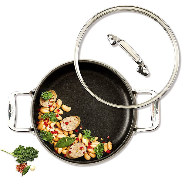 All-Clad HA1 Hard Anodized Nonstick 4 Quart Soup Pot with Lid