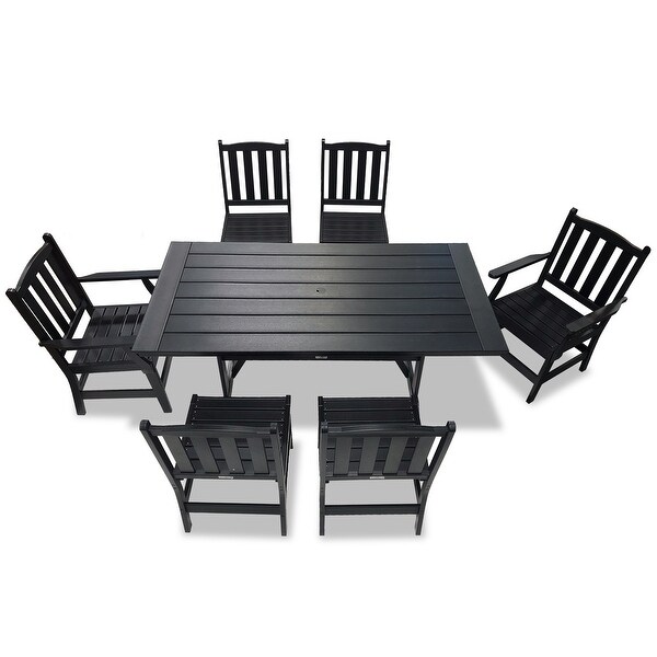 LuXeo Tuscany HDPE Dining 7Piece Set