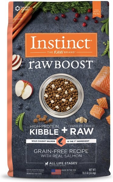 Instinct Raw Boost Grain-Free Recipe with Real Salmon and Freeze-Dried Raw Pieces Dry Dog Food