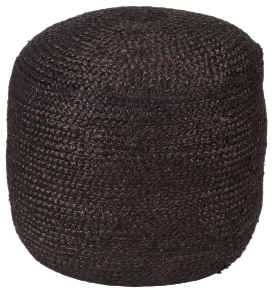 Lillian Ottoman Black   Beach Style   Footstools And Ottomans   by GwG Outlet  Houzz