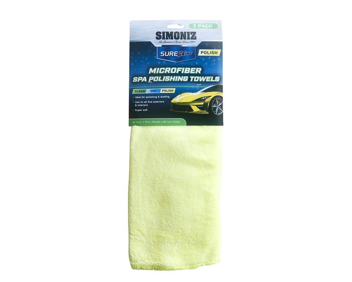 Simoniz Sure Shine 2pk Microfiber Spa Polishing Towels - 293400204