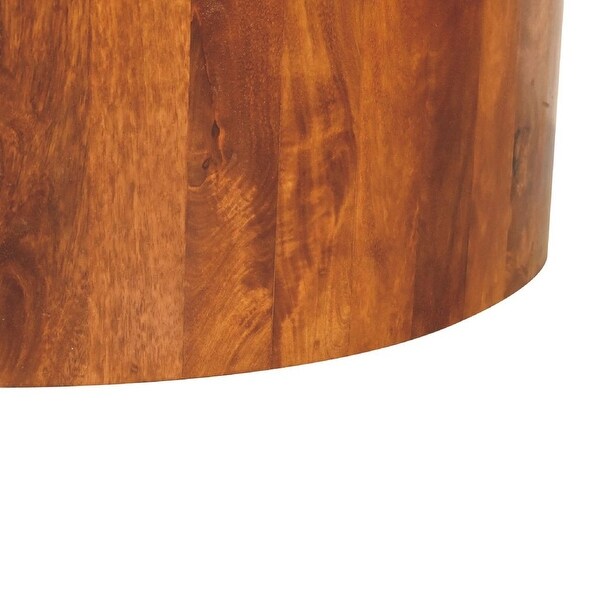 Artisan Furniture Chestnut Round Wooden Coffee Table