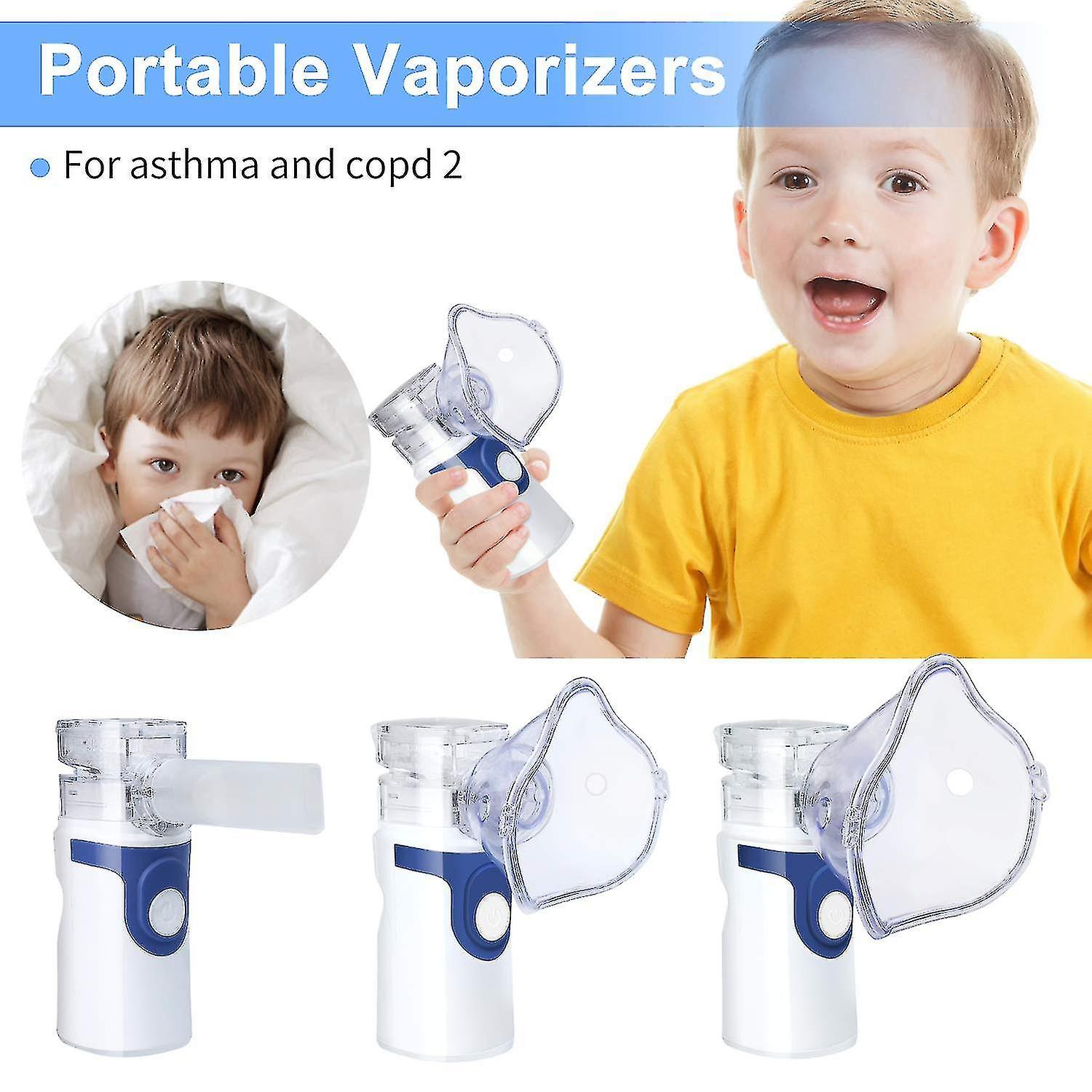 2023-portable Inhaler Machine Mini Handheld Steam Humidifier Vaporizer Cool Mist Travel Inhale