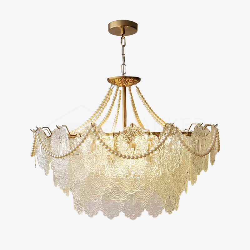 Pearls Glass Chandelier