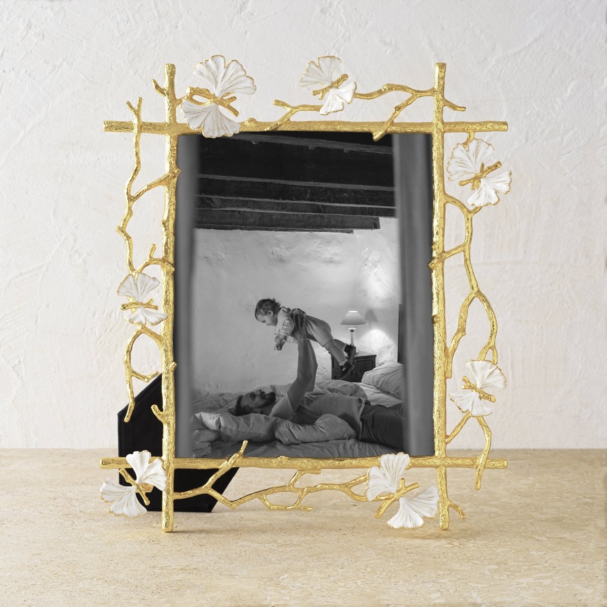 Butterfly Ginkgo Gold Frame