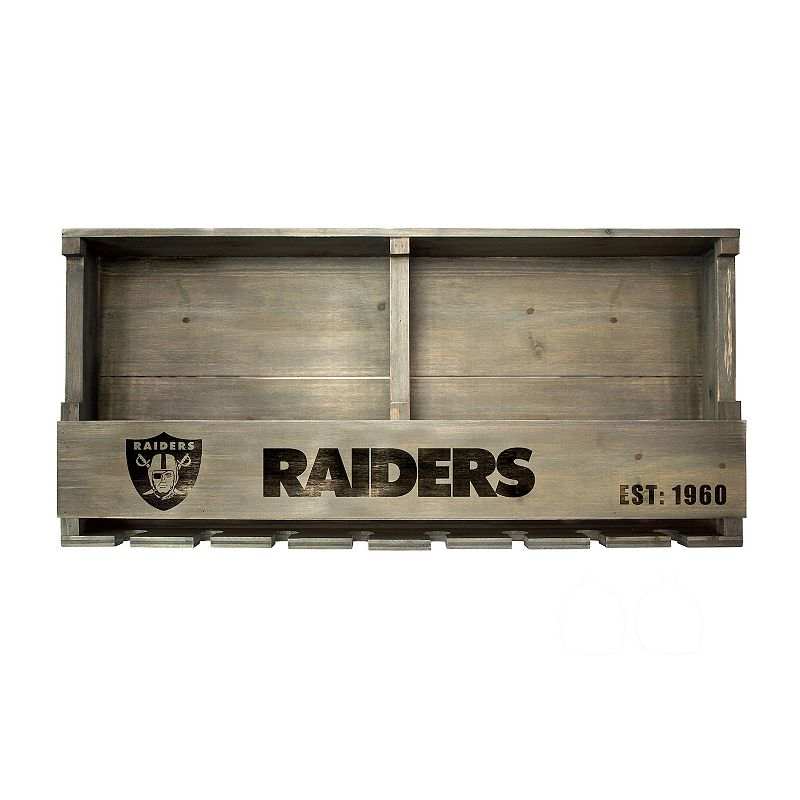 Las Vegas Raiders Wine Bar Wall Shelf