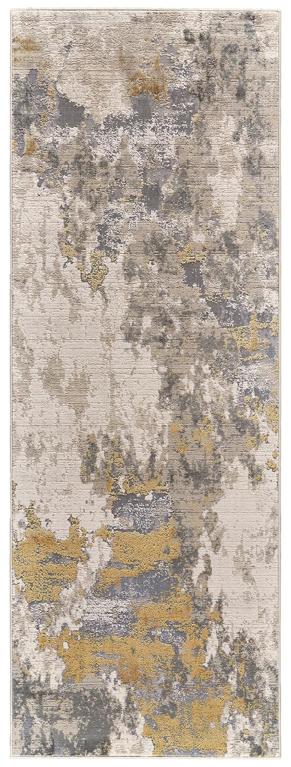 Vanhorn Ivory and Gold Rug by BD Fine