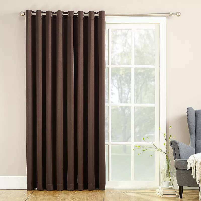 Sun Zero Gramercy Room Darkening Patio Door Curtain Panel