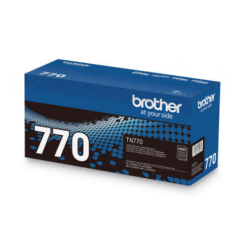 Brother TN770 Super High-Yield Toner， 4，500 Page-Yield， Black