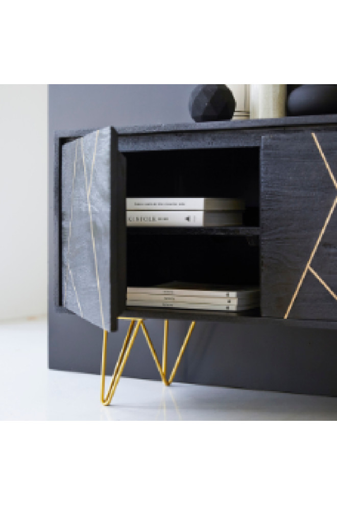 Solid Mango TV Cabinet  Tikamoon Liv   Contemporary   Entertainment Centers And Tv Stands   by Oroa   Distinctive Furniture  Houzz