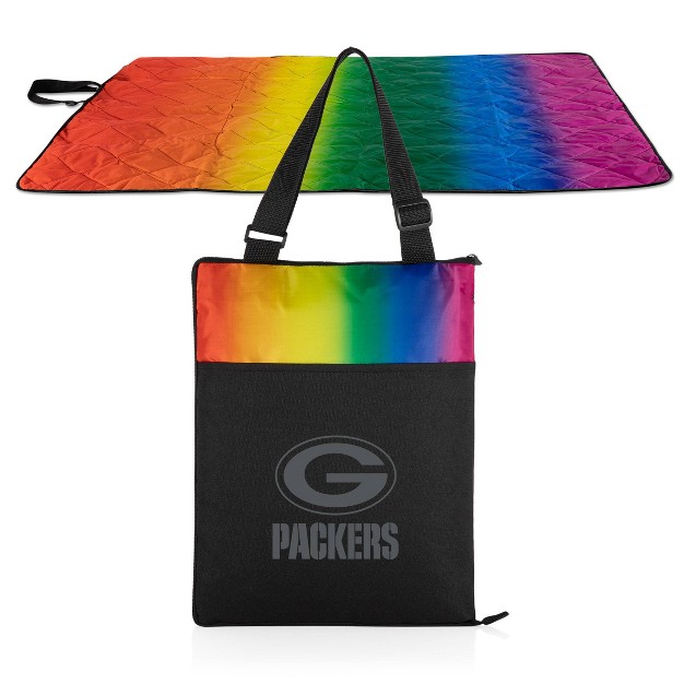 Nfl Green Bay Packers Vista Outdoor Picnic Blanket amp Tote Rainbow black