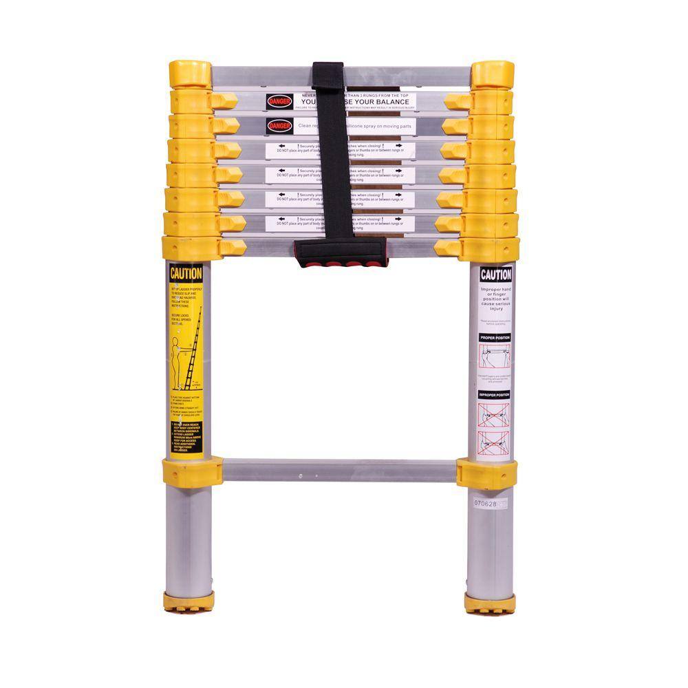 XTEND+CLIMB 8.5 ft. Aluminum Telescoping Extension Ladder (12.5 Reach Height) 250 lbs. Load Capacity Type 1 Duty Rating 750P+