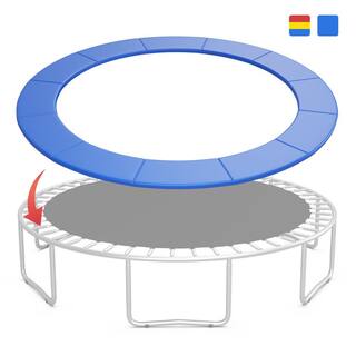 Gymax 10 ft. Trampoline Replacement Safety Pad Universal Trampoline Cover Blue GYM09620