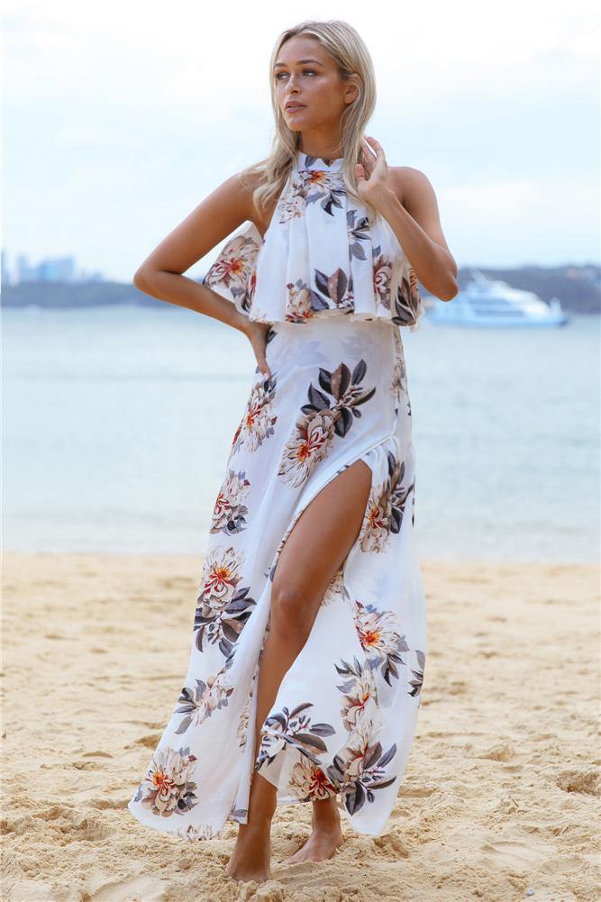 Hawaiian Tropics Maxi Dress