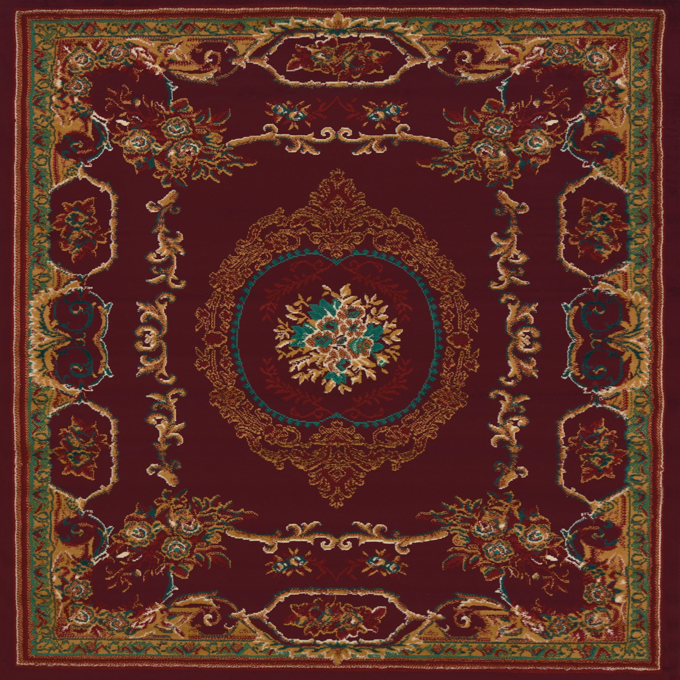 United Weavers Brunswick Becca Accent Rug, Border Pattern, Burgundy, 1'10