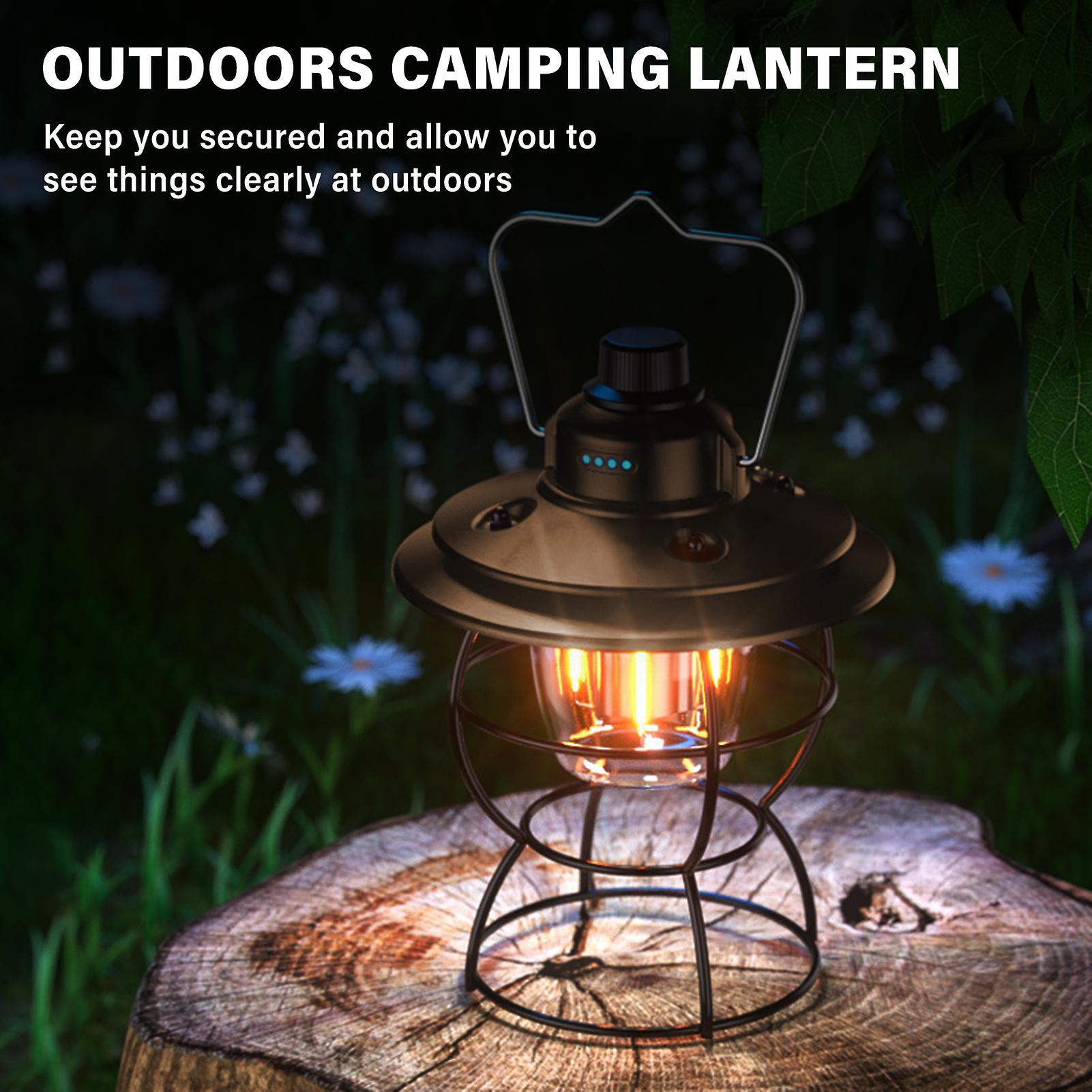 Outdoors Camping Lantern Usb Charging Emergency Power Supply Battery Display Waterproof 3 Lighting Modes For Camping Hiking Fishing Outdoors No.276516