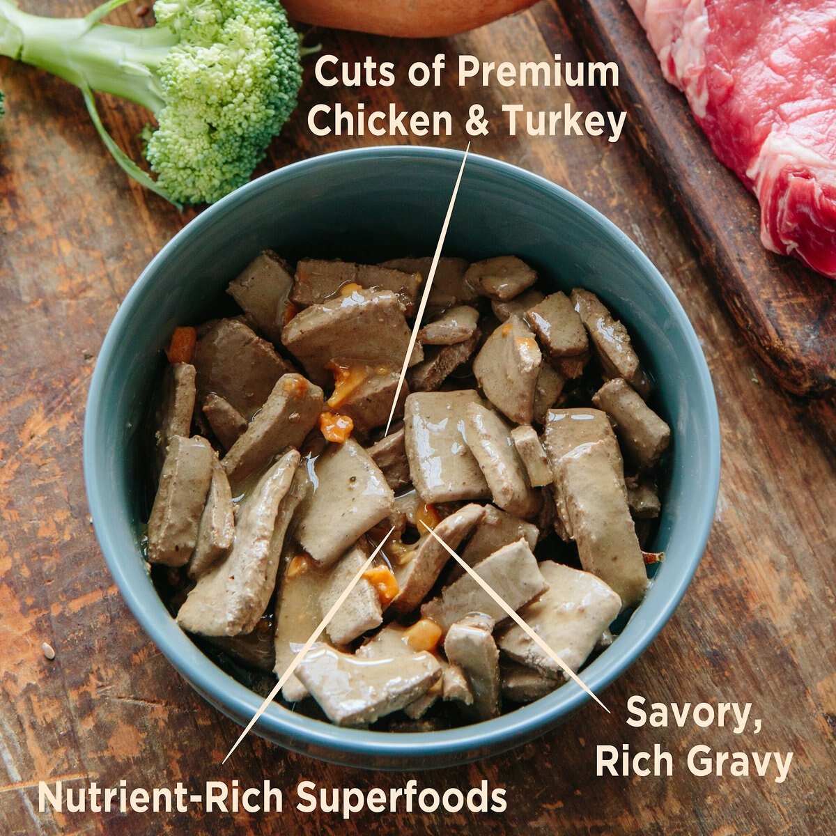 Wellness CORE Hearty Cuts in Gravy Chicken and Turkey Recipe Grain-Free Canned Dog Food