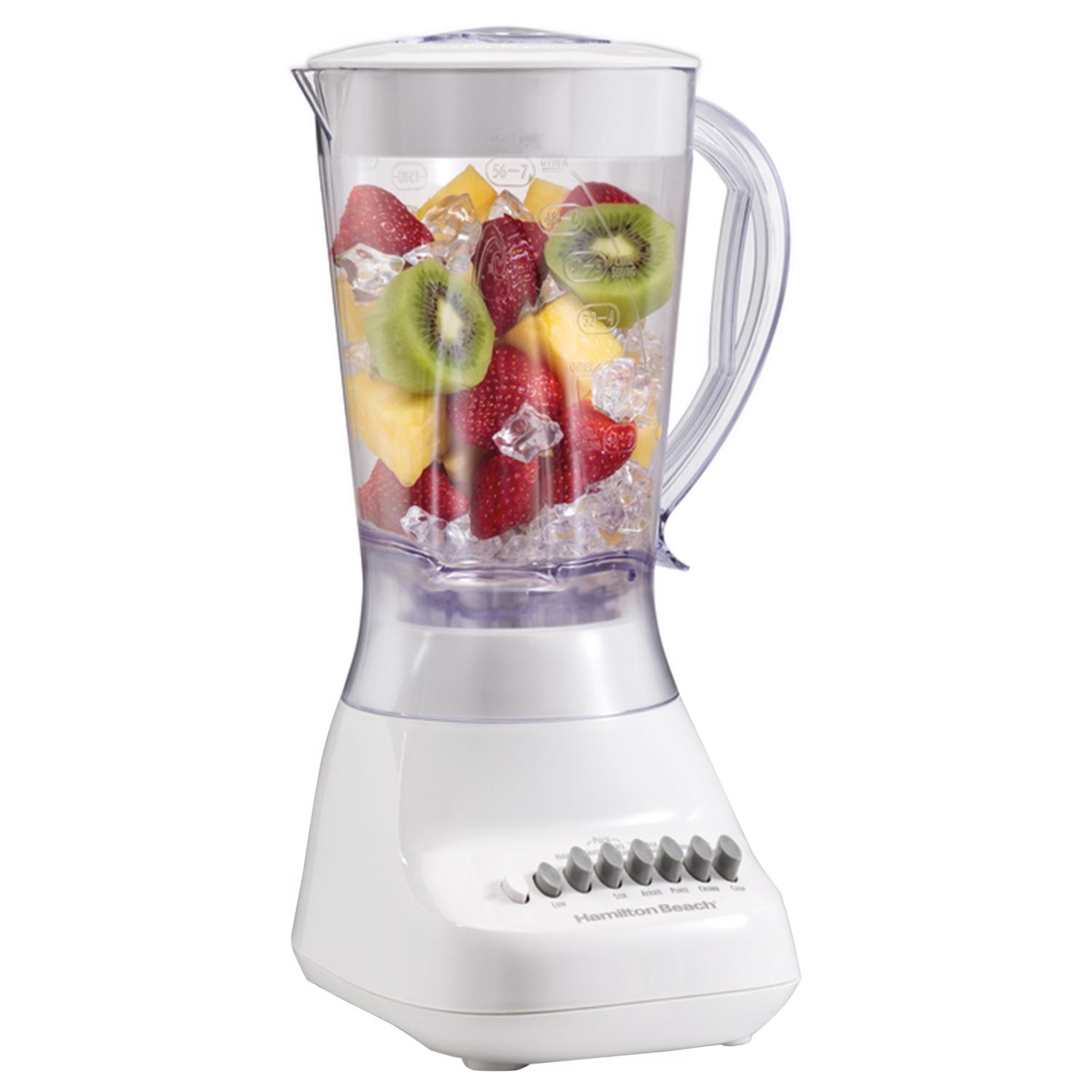 Hamilton Beach White Metal/Plastic Blender 56 oz 10 speed