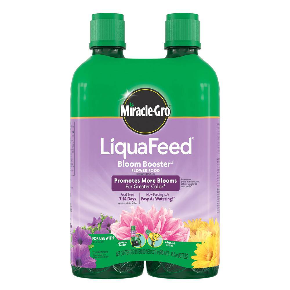 Miracle-Gro LiquaFeed 16 oz. Bloom-Booster Flower Food Refills (2-Pack) 2004043