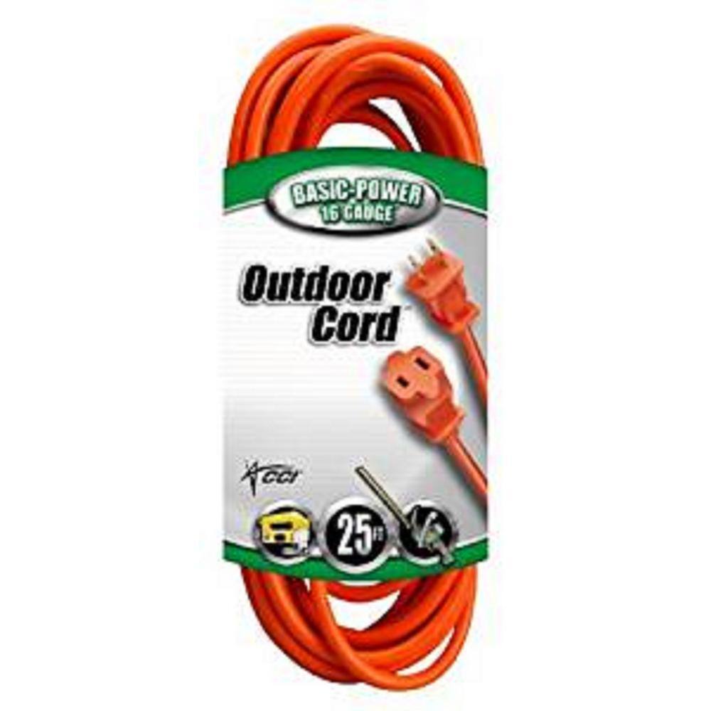 Southwire 25 ft. 162 SJTW Outdoor Light-Duty Extension Cord Orange 22078803