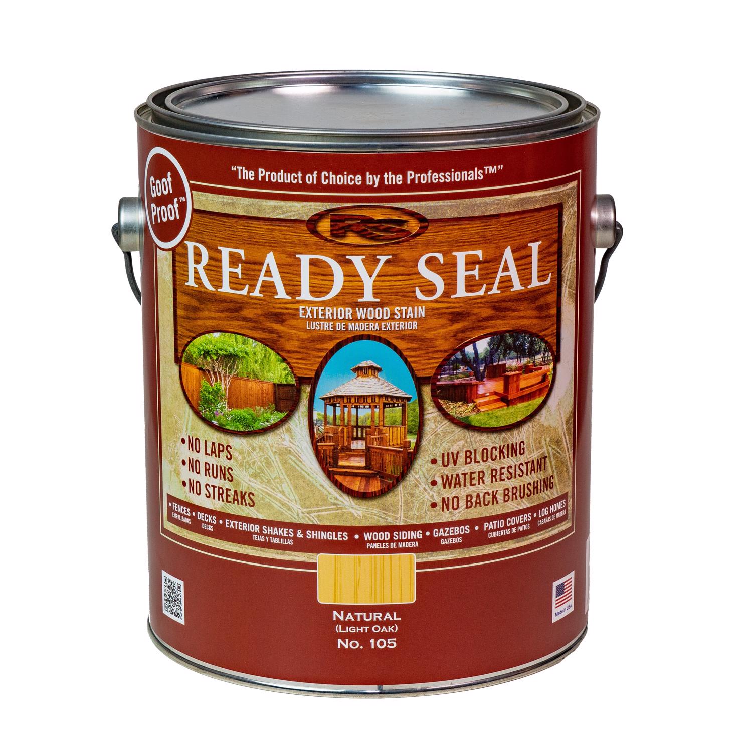 Ready Seal Goof Proof Semi-Transparent Natural Oil-Based Penetrating Wood Stain/Sealer 1 gal