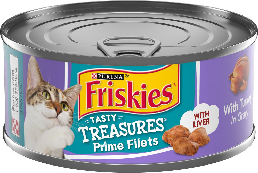 Friskies Tasty Treasures in Gravy Turkey  Liver Wet Cat Food