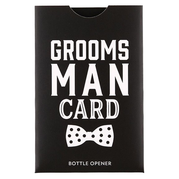 Wedding Man Card Bottle Opener