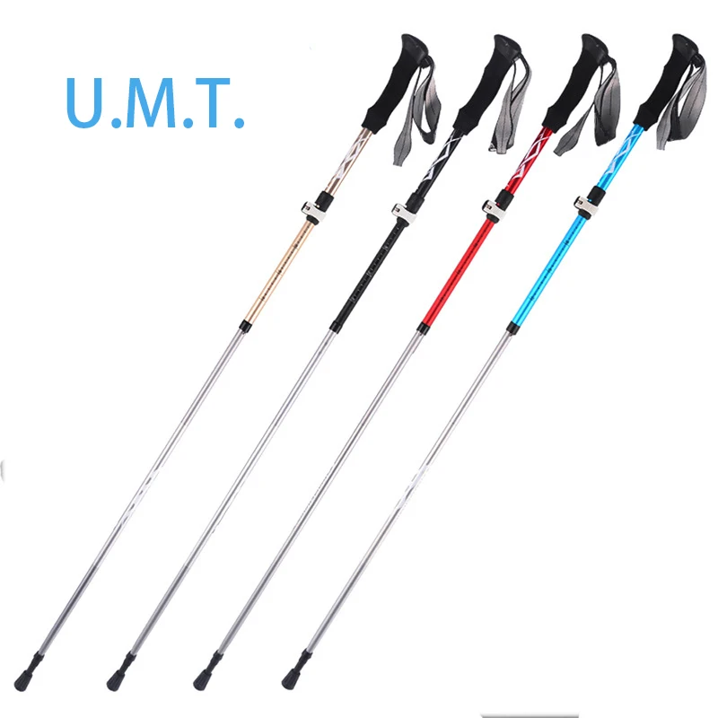 Wholesale High Quality Folding 7075 Aluminum oy Trekking Pole Walking Hiking Stick Cane