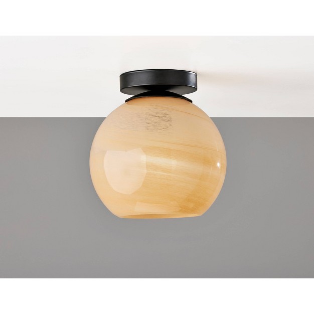 Nolan Flush Mount Pendant Black Adesso