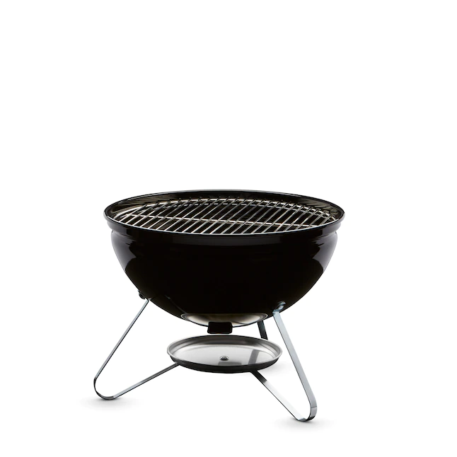 Weber Smokey Joe Silver 14-in W Black Kettle Charcoal Grill