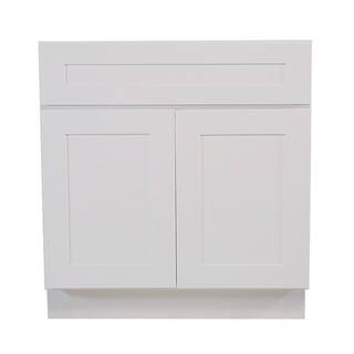 Design House Brookings Plywood Ready to Assemble Shaker 48x34.5x24 in. 2-Door Base Kitchen Cabinet Sink in White 561514