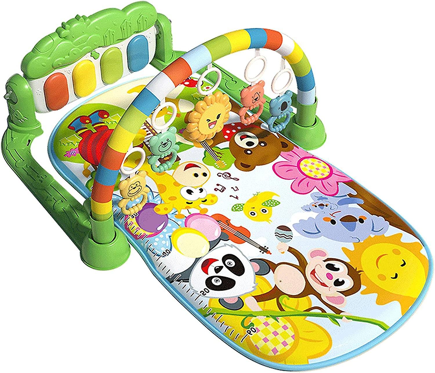 Baby Gym Play Mat Activity Center For Infants And Toddlers The Play Gym Baby Activity and Tummy Time Mat | Developmental Play Gym Washable Musical Activ