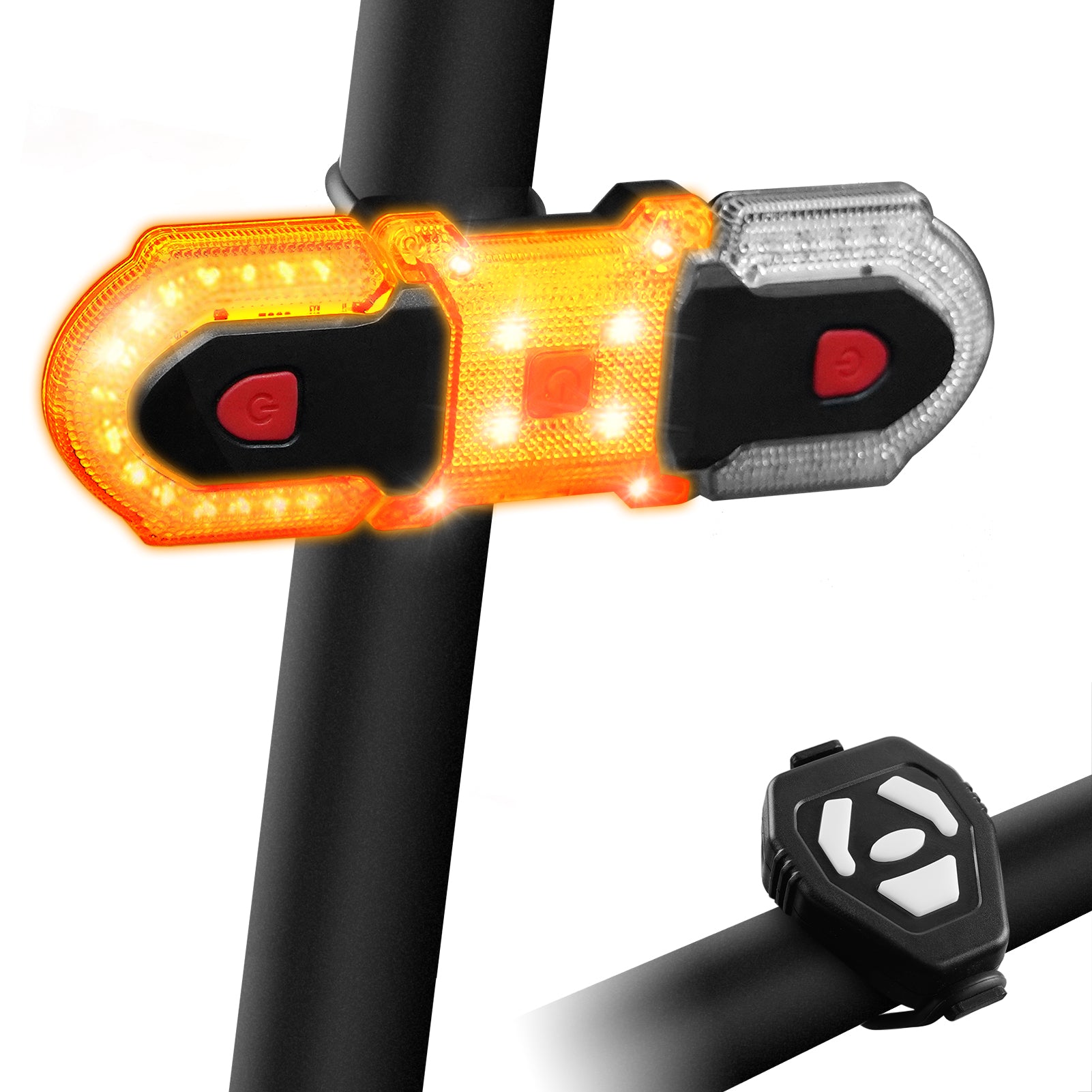 Meterk Wireless Control Bike Turn Signal Light Waterproof Front Rear Safety Warning Light