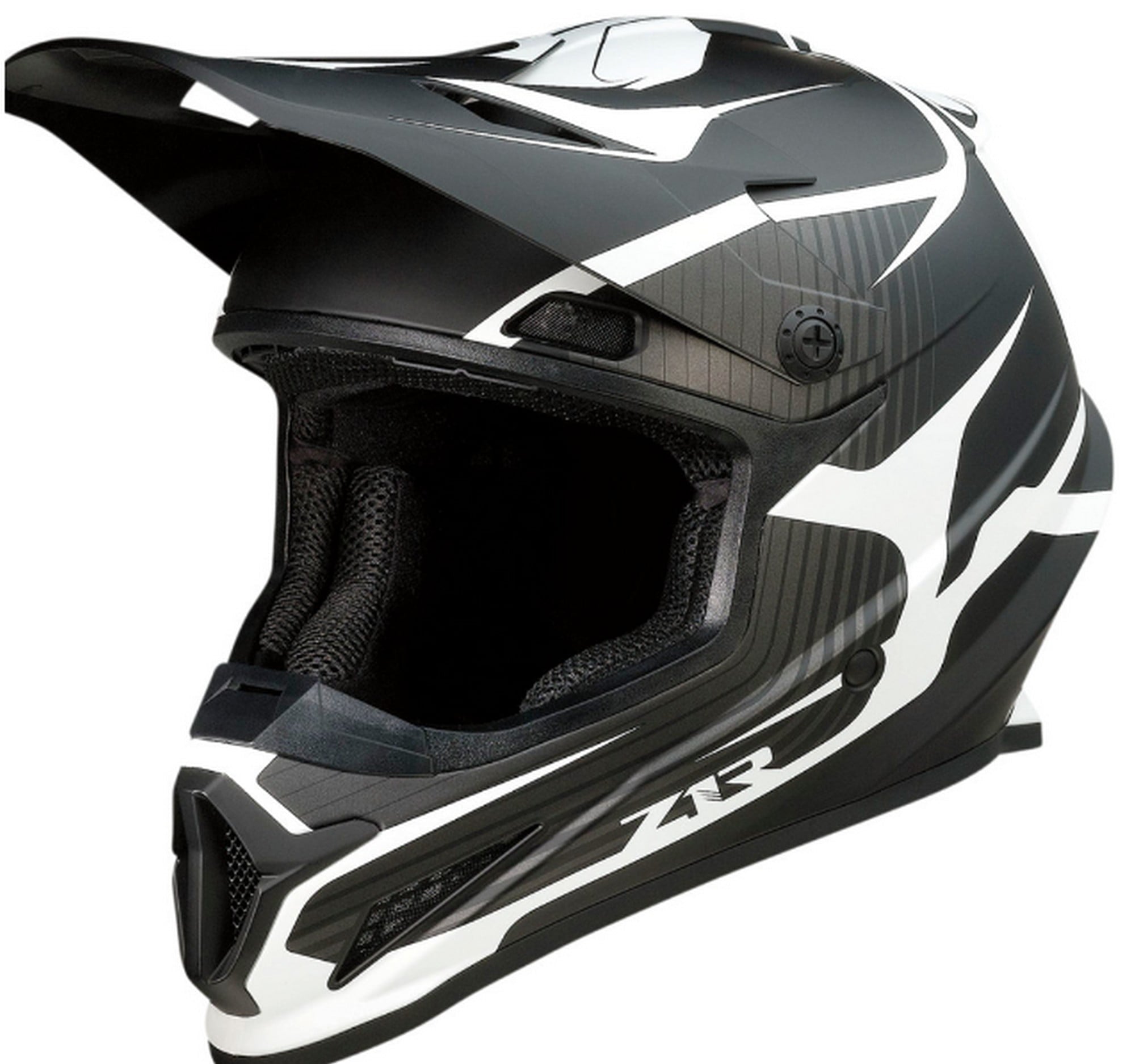 Z1R Rise Flame MX Offroad Helmet Black/White 4XL