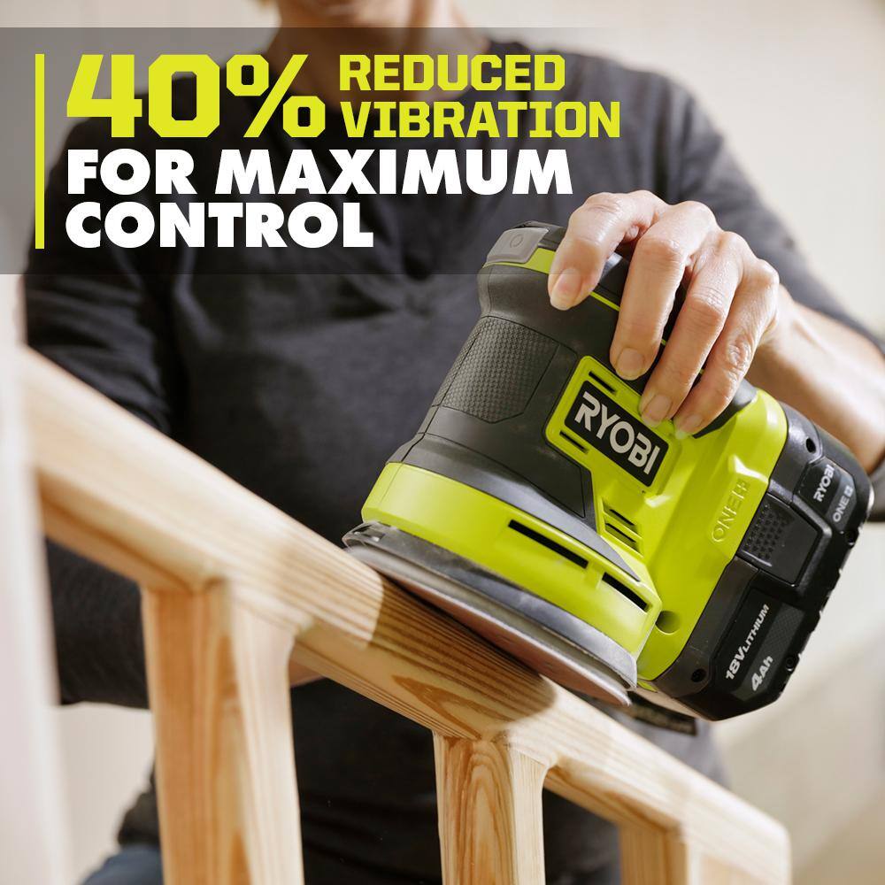 RYOBI ONE+ 18V Cordless 5 in. Random Orbit Sander (Tool Only) PCL406B